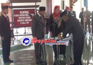 Sekdakab Pamekasan Resmi Diganti Mantan Ka Bakoorwil IV Madura
