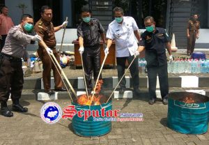 53 3 gram Sabu Dari 32 Perkara di Sumenep Dimusnahkan