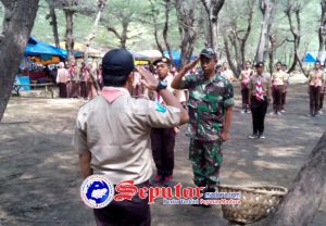 Babinsa Batang Batang Sumenep Gelar Pembinaan dan Pendampingan Saka Wira Kartika