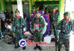 Letkol Inf Budi Santosa Pimpin Upacara Pemakaman Militer Anggota Kodim Sumenep
