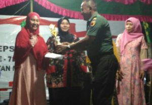 Danramil Hadiri Acara Malam Puncak HUT RI ke-72 di Wilayah Kecamatan Manding