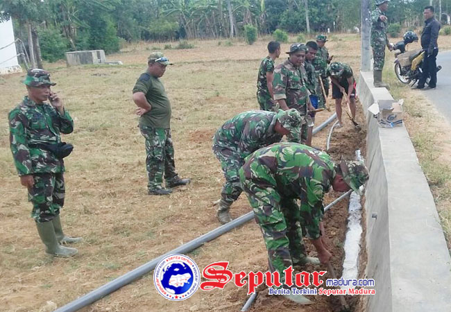 Bukti Kemanunggalan TNI Rakyat TMMD ke 100 di Tarogan Sumenep Tuntas