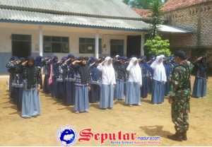 Danramil Manding Ajak Siswa MTs Al-Haramain Terapkan Nilai-Nilai Luhur Pancasila