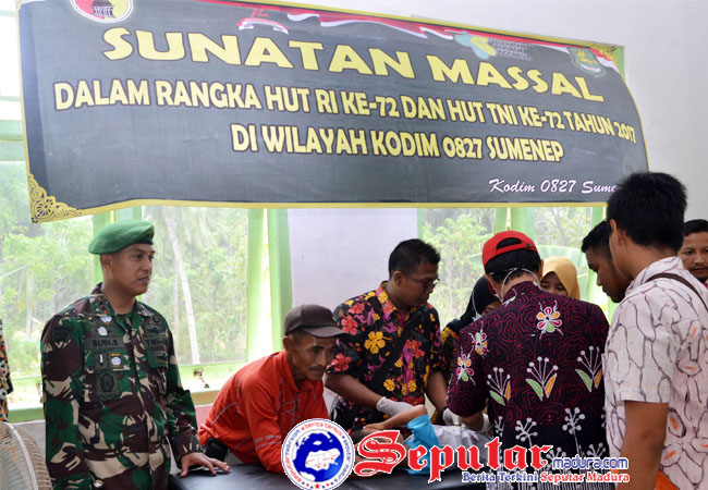 Pasar Murah Sunatan Masal dan Pemasangan KB Implan Pada Penutupan TMMD Ke 100 Diserbu Warga