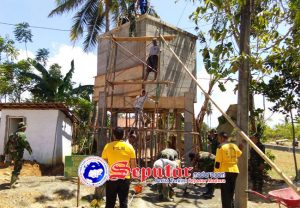 Pembangunan Fisik TMMD Tarogan Sumenep Hampir Rampung