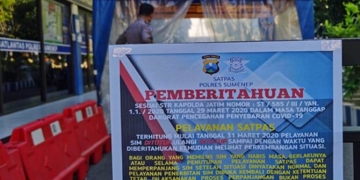 https://seputarmadura.com/wp-content/uploads/2020/03/Cegah-Penyebaran-Covid-19-Mulai-Hari-Ini-Pelayanan-SIM-di-Satpas-Polres-Sumenep-Ditutup.jpg